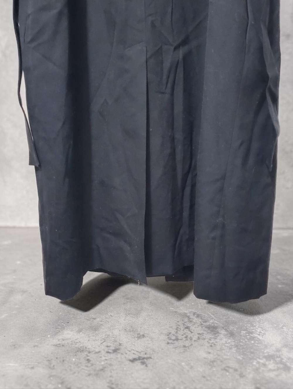 Pinpoint Fashions Wool Trench Coat Int. Ladies Garment Workers Union Lg Black - Picture 7 of 11